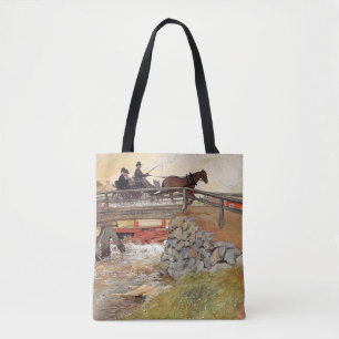 Bolso De Tela Carl Larsson - El puente