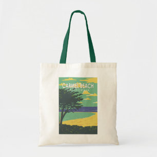 Bolso De Tela Carmel Beach California Travel Art Vintage