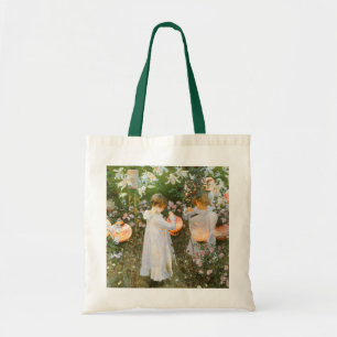 Bolso De Tela Carnation, Lily, Lily, Rose By John Singer Sargent