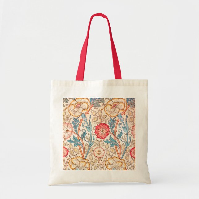 Bolso De Tela Carnation, William Morris (Frente)