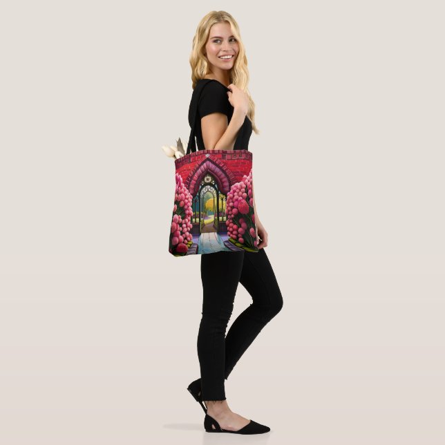 Bolso De Tela Carnations Adorn Gate: Bienvenidos a Secret Garden (Puesto)