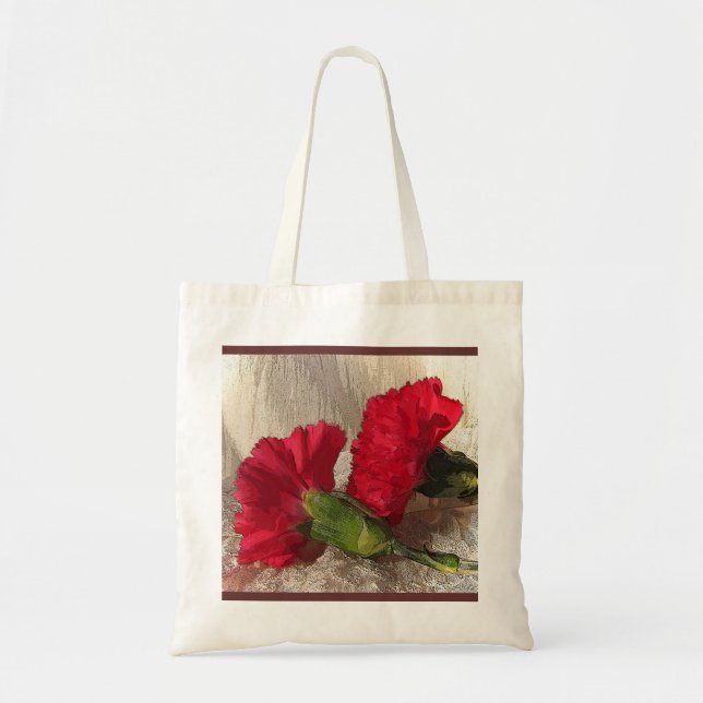Bolso De Tela Carnations en Brocade (Frente)