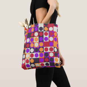 Bolso De Tela Carnaval de bloques de color