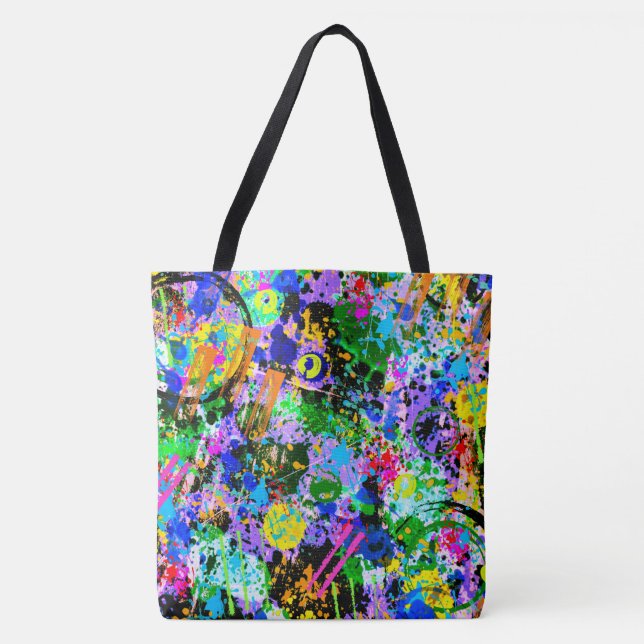 Bolso De Tela Carnaval de graffitis (Anverso)
