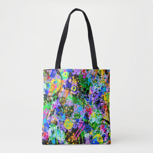 Bolso De Tela Carnaval de graffitis (Anverso)