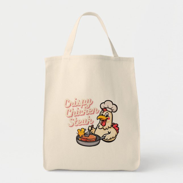 Bolso De Tela Carne de pollo crujiente Personalizado de comida p (Frente)