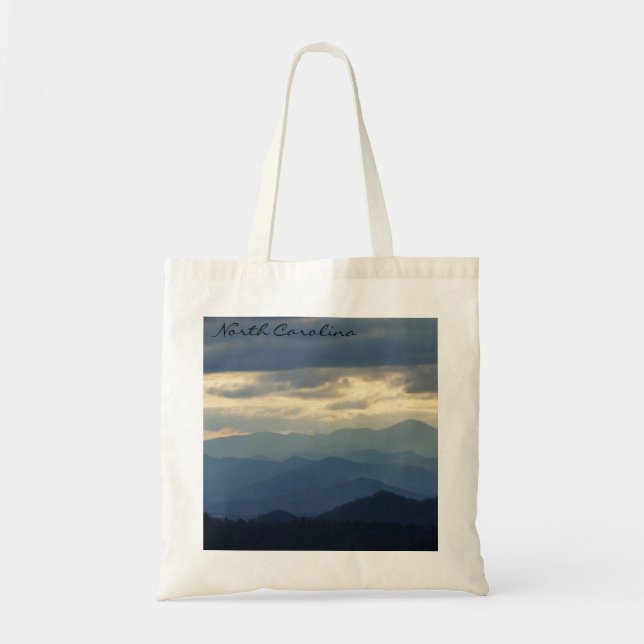 Bolso De Tela Carolina del Norte Blue Ridge Mountains (Frente)