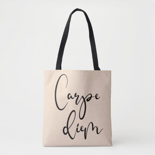 Bolso De Tela Carpe Diem (Anverso)