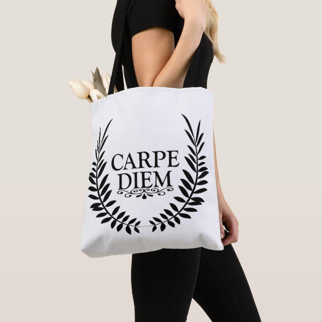 Bolso De Tela Carpe diem (Detalle)