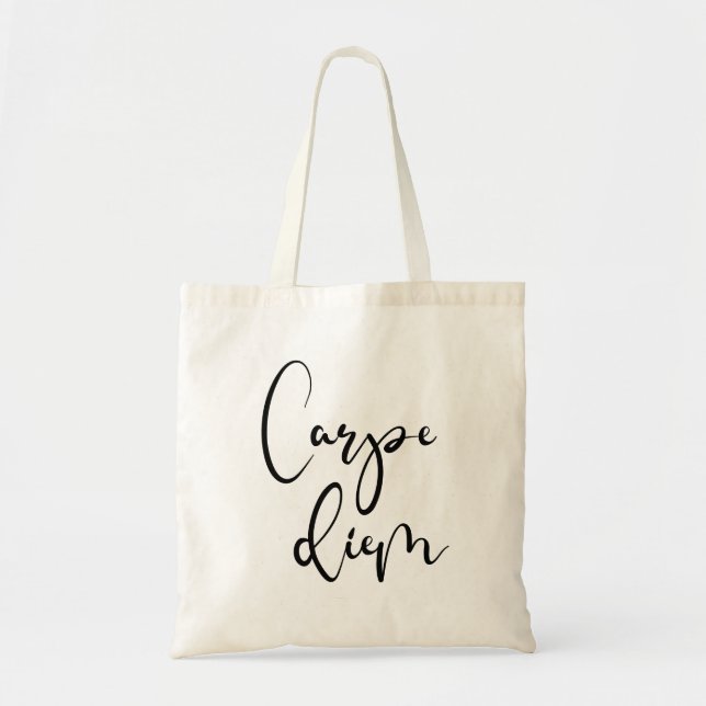 Bolso De Tela Carpe Diem (Frente)