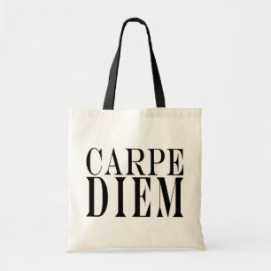 Bolso De Tela Carpe Diem agarra la felicidad latina de la cita