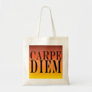 Bolso De Tela Carpe Diem agarra la felicidad latina de la cita