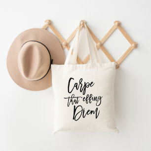 Bolso De Tela Carpe Ese Cepillo De Diem De Effing