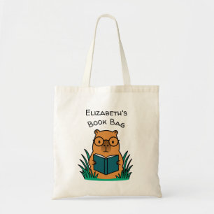 Bolso De Tela Carpincho Leyendo Libro