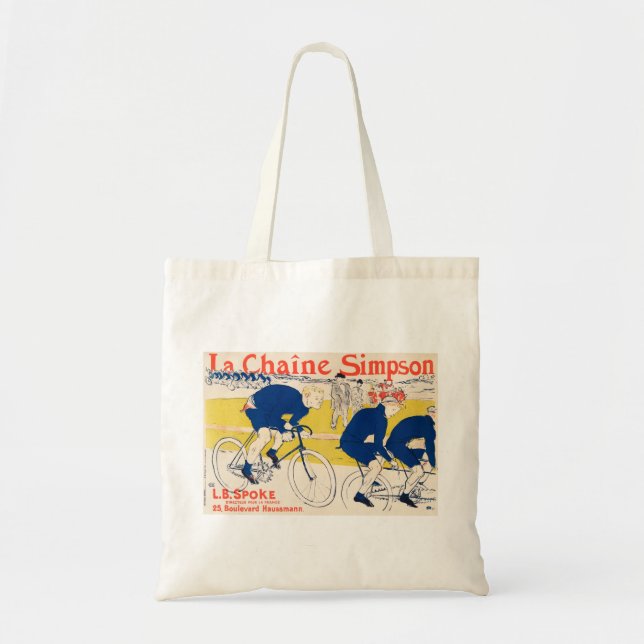 Bolso De Tela Carrera de bicicletas (Frente)