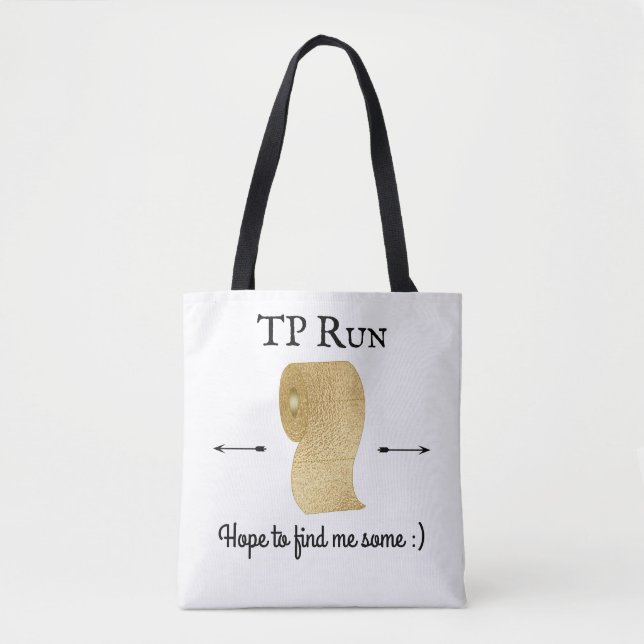 Bolso De Tela Carrera de TP de distanciamiento social (Anverso)