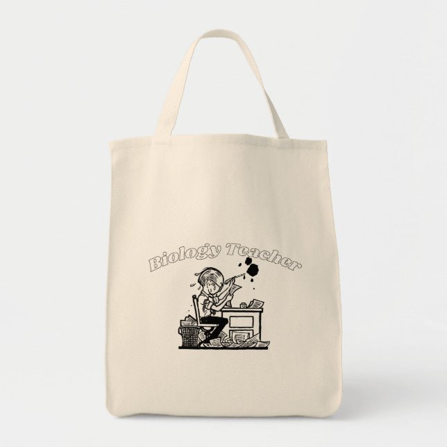 Bolso De Tela Carrera - Profesor de Biología (Frente)