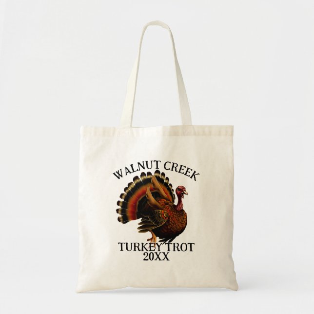 Bolso De Tela Carrera Retro Turkey Trot (Frente)