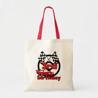 Bolso De Tela Carreras de coche 3 camisetas de cumpleaños y rega