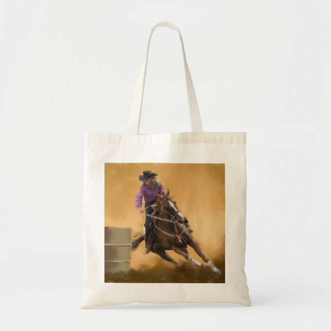 Bolso De Tela Carreras del barril (Frente)