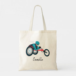 Bolso De Tela Carreras en silla de ruedas