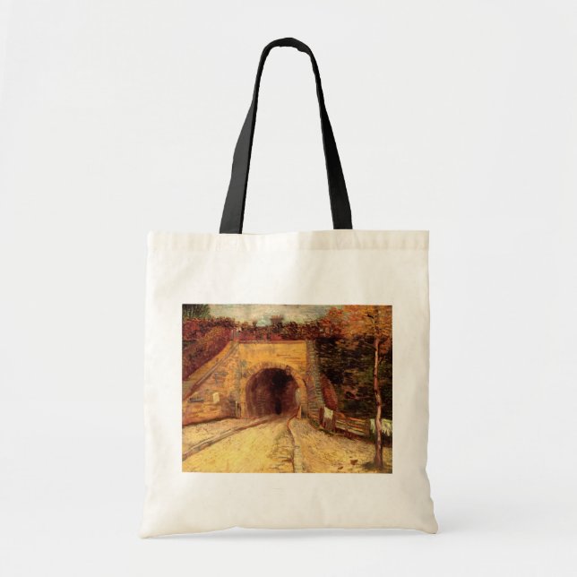 Bolso De Tela Carretera con viaducto subterráneo por Vincent van (Frente)