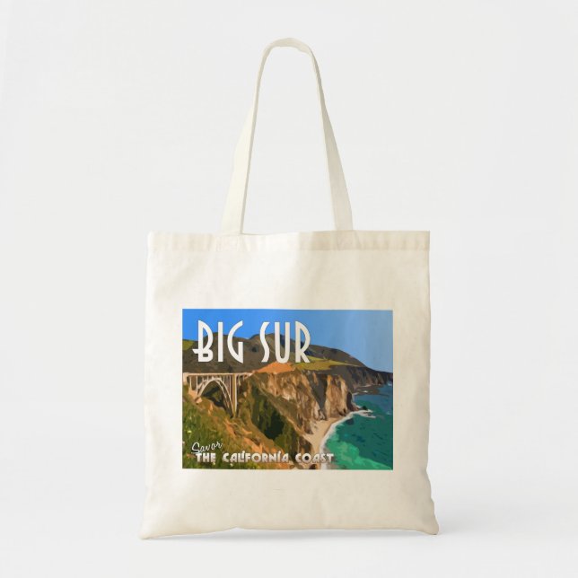 Bolso De Tela Carretera de la costa del Pacífico del Gran Sur de (Frente)