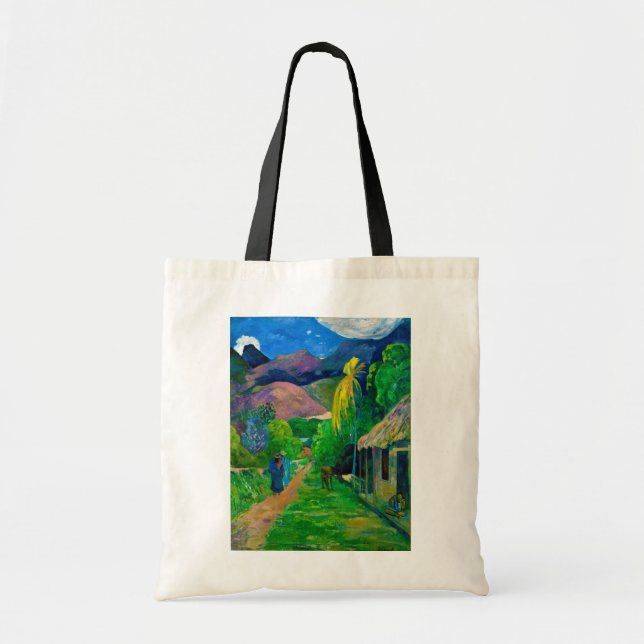 Bolso De Tela Carretera en Tahití, Gauguin (Frente)