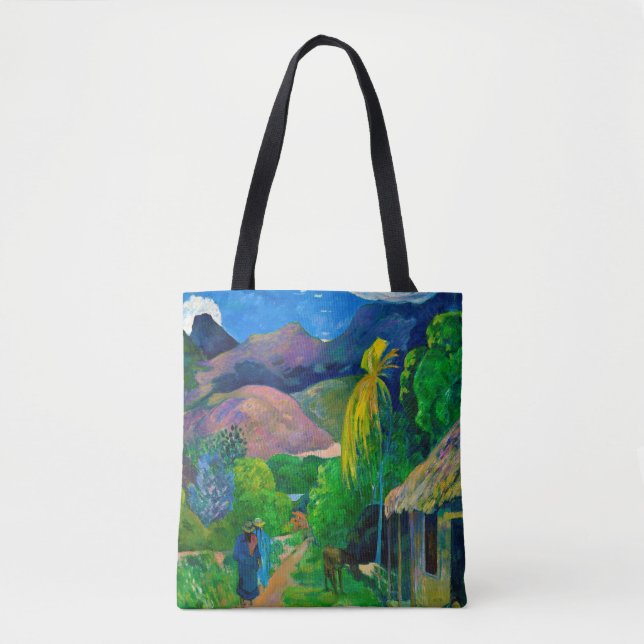 Bolso De Tela Carretera en Tahití, Gauguin (Anverso)
