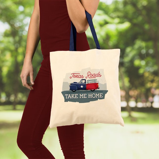 Bolso De Tela Carreteras de Texas, llévame a casa (Subido por el creador)