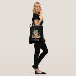 Bolso De Tela Carretilla de jardín de plantas cita de felicidad 