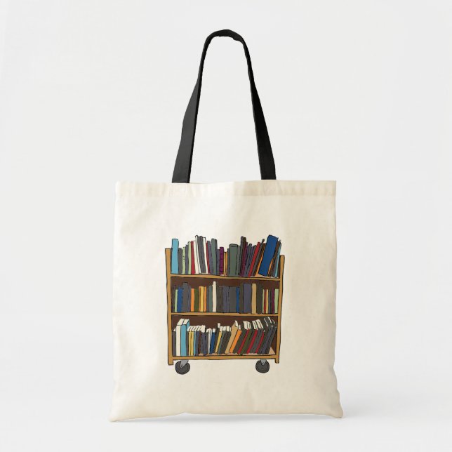 Bolso De Tela Carro de la biblioteca (Frente)