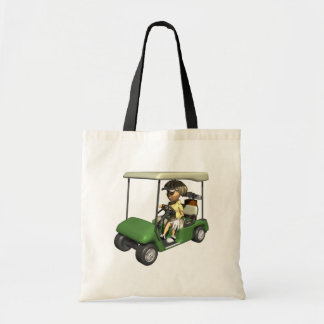 Bolso De Tela Carro del golfista de la mujer