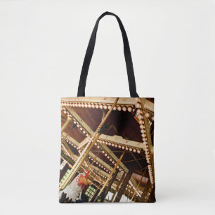 Bolso De Tela Carrusel del Gallo Antiguo