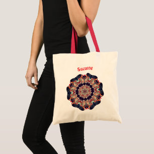 Bolso De Tela Carrusel Horse Kaleidoscope Personalizado