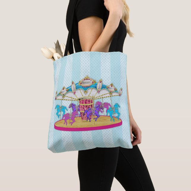 Bolso De Tela Carrusel - tote/bolso del tiovivo (Detalle)