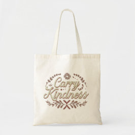 Bolso De Tela Carry Kindness Tote Bag