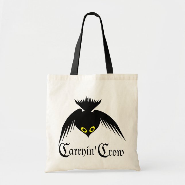 Bolso De Tela Carryin' Crow Tote Bag (Frente)