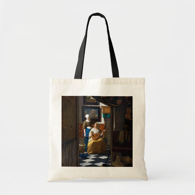 Bolso De Tela Carta de amor, Johannes Vermeer (Frente)
