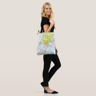 Bolso De Tela Carta de Aviación