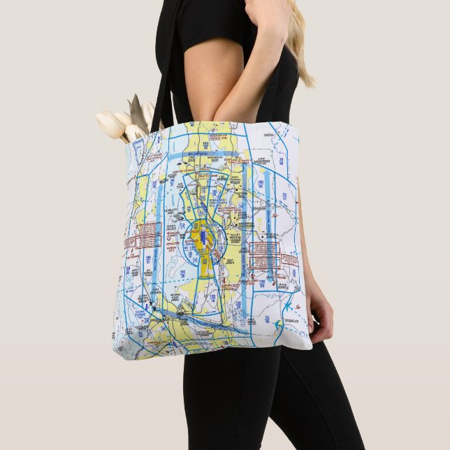 Bolso De Tela Carta de Aviación (Detalle)