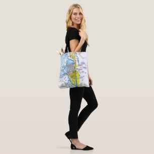 Bolso De Tela Carta de Aviación