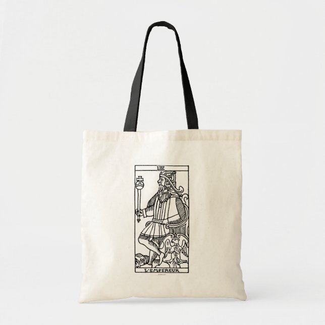 Bolso De Tela Carta de tarot: El emperador (Frente)