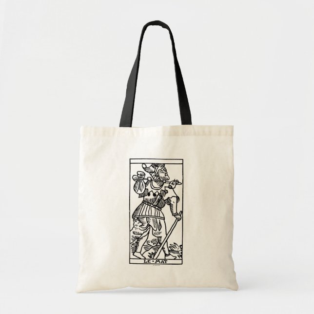 Bolso De Tela Carta de tarot: El tonto (Frente)