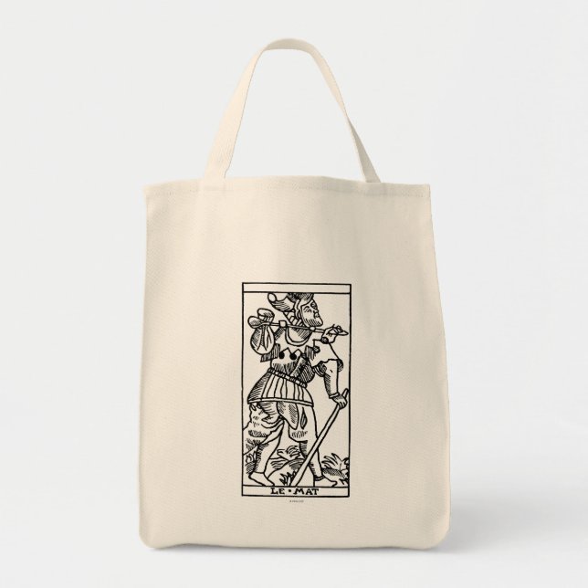 Bolso De Tela Carta de tarot: El tonto (Frente)