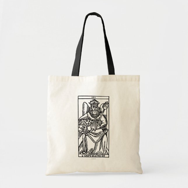 Bolso De Tela Carta de tarot: La emperatriz (Frente)