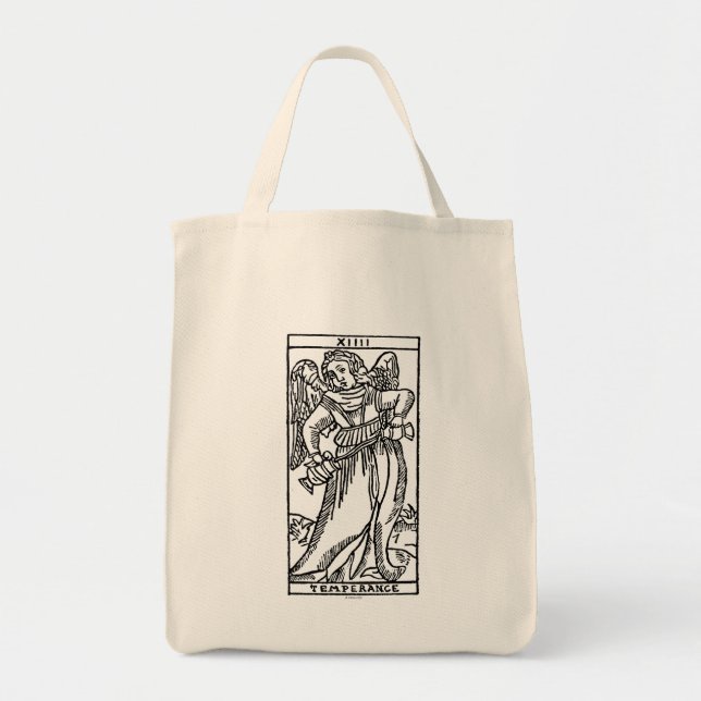 Bolso De Tela Carta de tarot: Templanza (Frente)