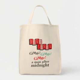 Bolso De Tela Carta Retro de Navidad Santa Dame un Hombre Despué