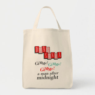 Bolso De Tela Carta Retro de Navidad Santa Dame un Hombre Despué