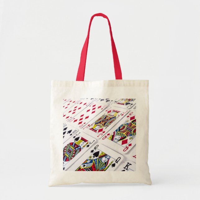 Bolso De Tela cartas-316501 jugar juego de póquer sobre cubierta (Frente)